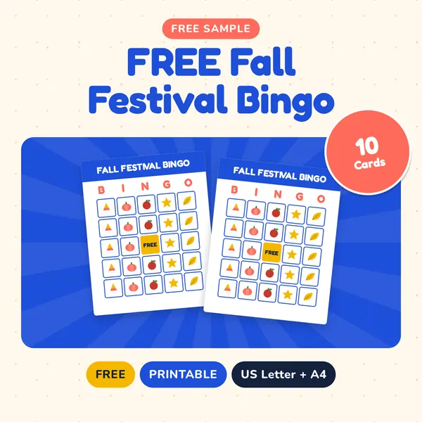 FREE Fall Festival Bingo preview